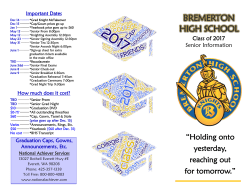 Senior Information Flyer 2017