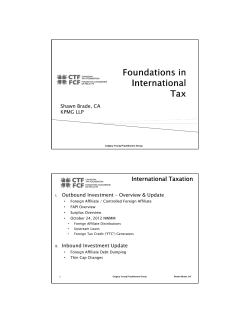 International Taxation