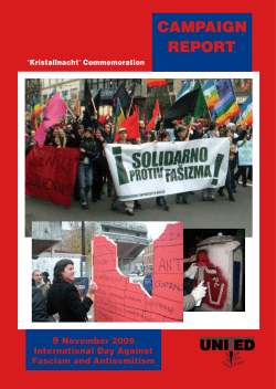 `Kristallnacht` Commemoration - UNITED for Intercultural Action