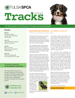 2014 Spring Newsletter