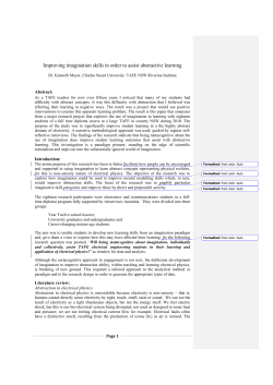 Improving imagination skills in order to assist abstractive