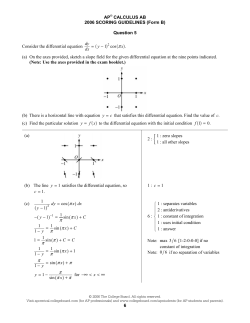 Sample Responses Q5 - AP Central