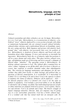 Metroethnicity, language, and the principle of Cool