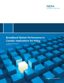 Download: Broadband Market Performance in Canada: Implications