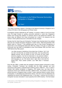 A Discussion on the Political Discourse Surrounding Immigration in