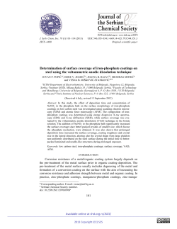 Determination of surface coverage of iron-phosphate