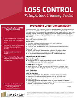 Preventing Cross-Contamination