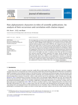 Journal of Informetrics