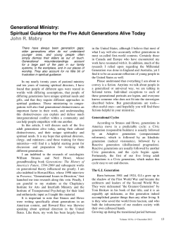 Generational Ministry