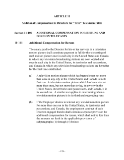 ARTICLE 11 Additional Compensation to Directors for "Free"