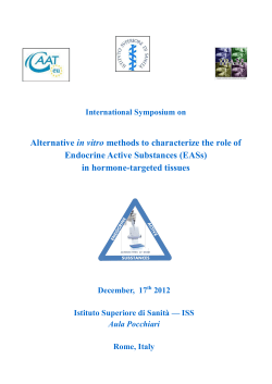 Symposium Abstract book - Istituto Superiore di Sanit&agrave;