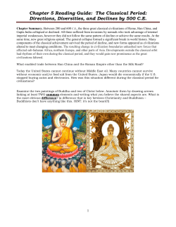 Chapter 5 Reading Guide: The Classical Period: Directions