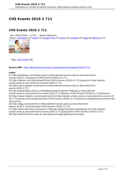 CHS Events 2016 2 711 - School of Dental Sciences