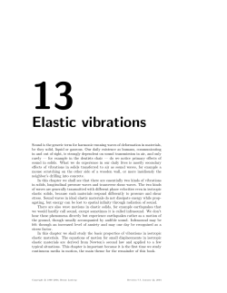 Elastic vibrations
