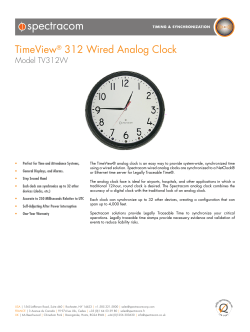 TimeView® 312 Wired Analog Clock