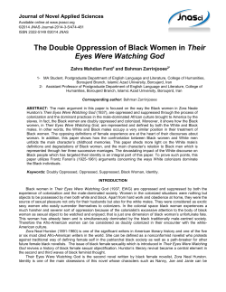 The Double Oppression of Black Women in Their Eyes Were