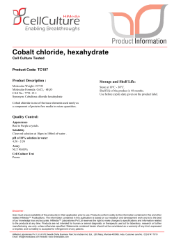 Cobalt chloride, hexahydrate