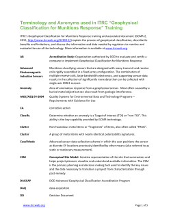 Terminology and Acronyms used in ITRC - CLU-IN