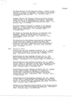 Folders The Rise and Fall of the Democratic Party. Speech of Hon