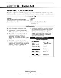 interpret a weather map