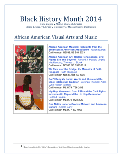 Black History Month 2014 - University Library News Blog