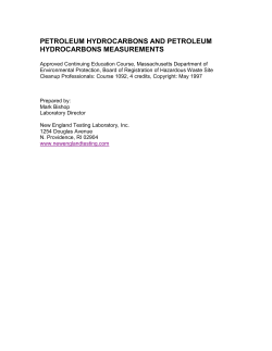 petroleum hydrocarbons and petroleum hydrocarbons
