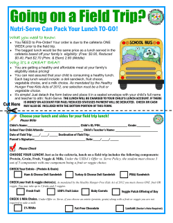 Going on a Field Trip? - Upper Township School