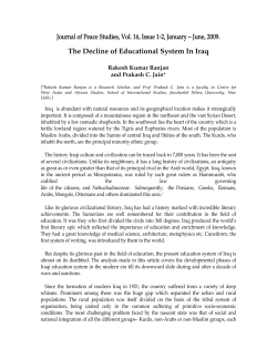 The Decline of Educational System in Iraq - ICPS