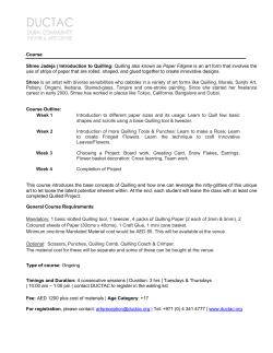 Course Shree Jadeja | Introduction to Quilling: Quilling also known