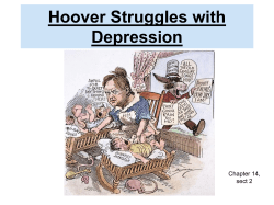 Hoover Struggles with Depression