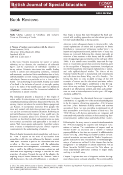 Diagnosing Autism Spectrum Disorders: a lifespan perspective By