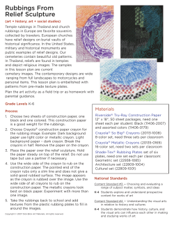 Rubbings From Relief Sculpture