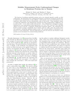 Mobility Measurements Probe Conformational Changes in