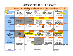 Tatem Sept 2012 xls - Haddonfield Child Care