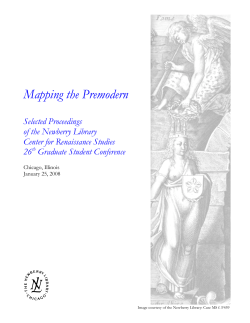 Mapping the Premodern