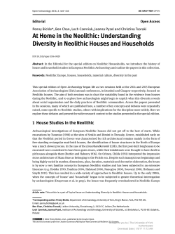 At Home in the Neolithic: Understanding Diversity in Neolithic