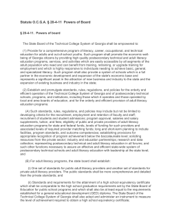 Statute OCGA &sect; 20-4-11 Powers of Board