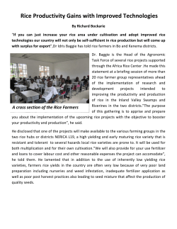 Reading - Sierra Leone Agricultural Research Institute