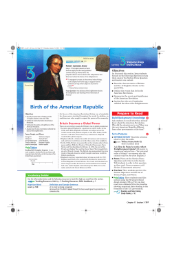 Birth of the American Republic