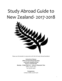 DU New Zealand Guide - DU Passport