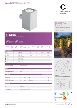 MC020 S - Collingwood Lighting