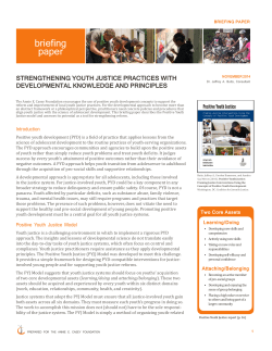 Strengthening Youth Justice Practices with Developmental