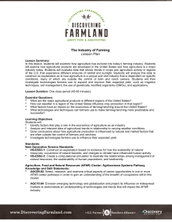The Industry of Farming Lesson Plan