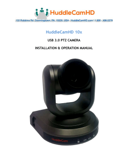 HuddleCamHD 10X-G2 Manual - UC Davis Department of Animal