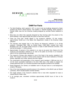 DAM Fun Facts - Denver Art Museum