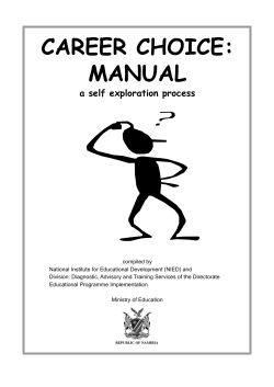 Career Choice Manual