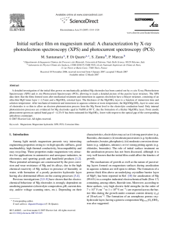 Initial surface film on magnesium metal: A
