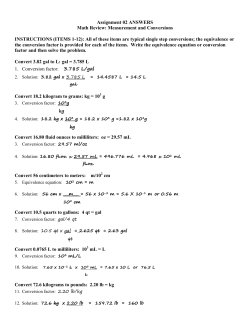 Math Review