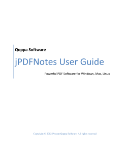 jPDFNotes User Guide
