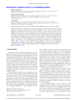 Hovering of a passive body in an oscillating airflow